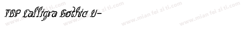 TBP Calligra Gothic U字体转换